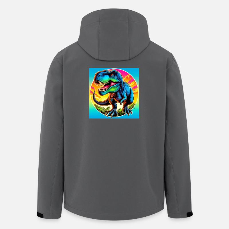 dinosaur - Men’s Recycled Softshell Jacket by Stanley/Stella - anthracite