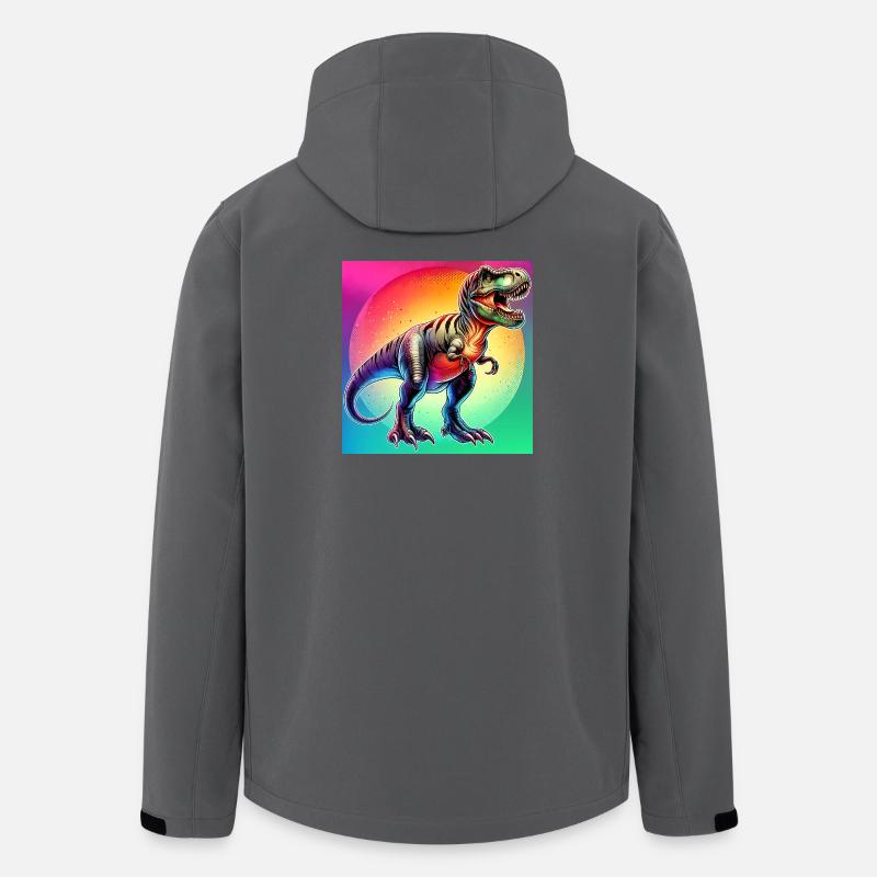 dinosaur - Men’s Recycled Softshell Jacket by Stanley/Stella - anthracite