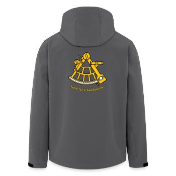 Sextant - Navigation Kapitän Segeln Meer Offshore - Recycelte Männer Softshell-Jacke von Stanley/Stella - Anthrazit - Hinten - AI Model Male 185 light (185cm)