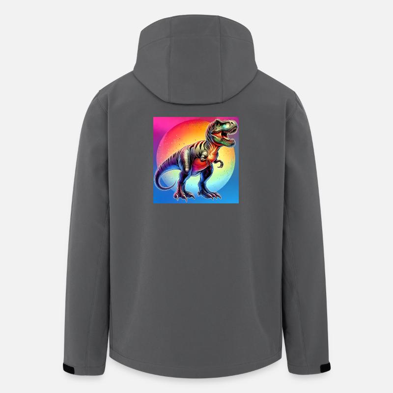 dinosaur - Men’s Recycled Softshell Jacket by Stanley/Stella - anthracite