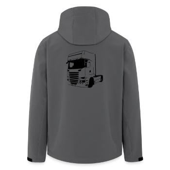  Vabis V8 - Veste softshell homme en polyester recyclé Stanley/Stella - charbon - Dos - AI Model Male 185 light (185cm)