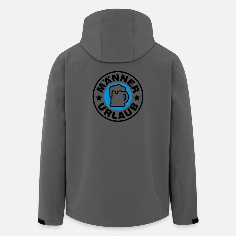 Männer Urlaub - Recycelte Männer Softshell-Jacke Discoverer von Stanley/Stella - Anthrazit