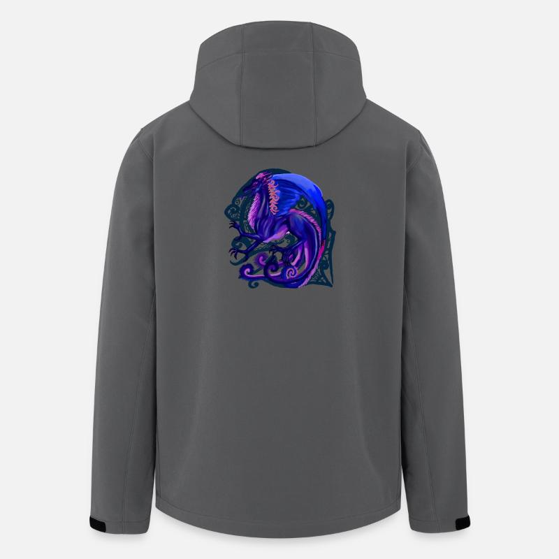 blauer Drache - Recycelte Männer Softshell-Jacke von Stanley/Stella - Anthrazit