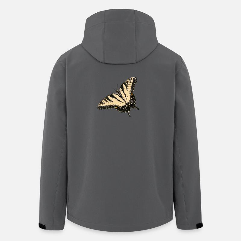 Zitronen-Falter Illustration - Recycelte Männer Softshell-Jacke von Stanley/Stella - Anthrazit