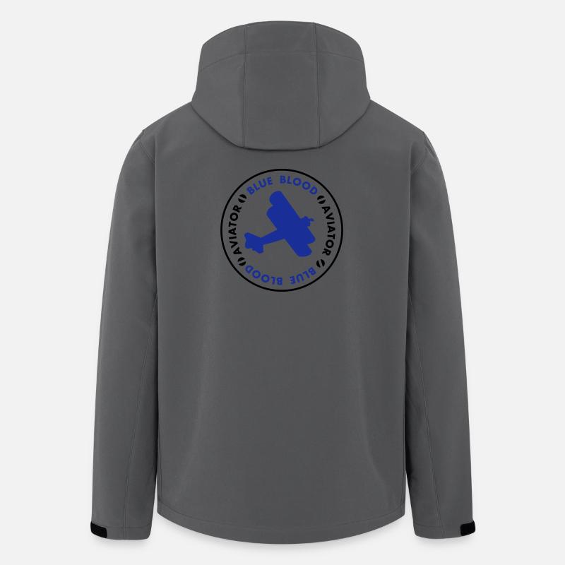 Aviator- blue blood - Recycelte Männer Softshell-Jacke von Stanley/Stella - Anthrazit