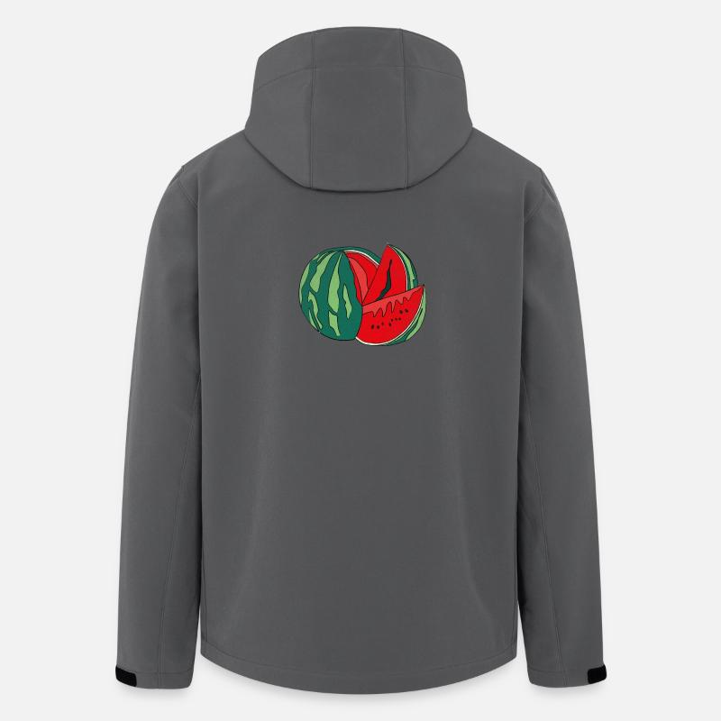Melon d’été fruit savoureux plaisir cadeau - Veste softshell homme en polyester recyclé Stanley/Stella - charbon