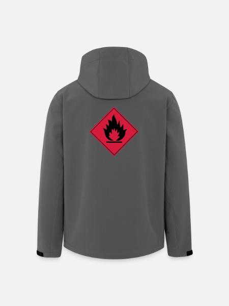 Flammable - Men’s Recycled Softshell Jacket by Stanley/Stella - anthracite