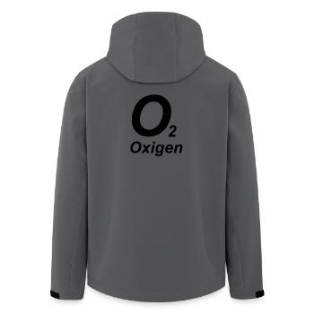 O2 - Oxygen - Tec Diving - Veste softshell homme en polyester recyclé Stanley/Stella - charbon - Dos - AI Model Male 185 light (185cm)
