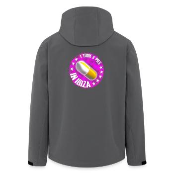 Humorvolle Pillen-Affirmation im Retro-Stil - Recycelte Männer Softshell-Jacke von Stanley/Stella - Anthrazit - Hinten - AI Model Male 185 light (185cm)
