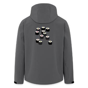 Sushi - Veste softshell homme en polyester recyclé Stanley/Stella - charbon - Dos - AI Model Male 185 light (185cm)