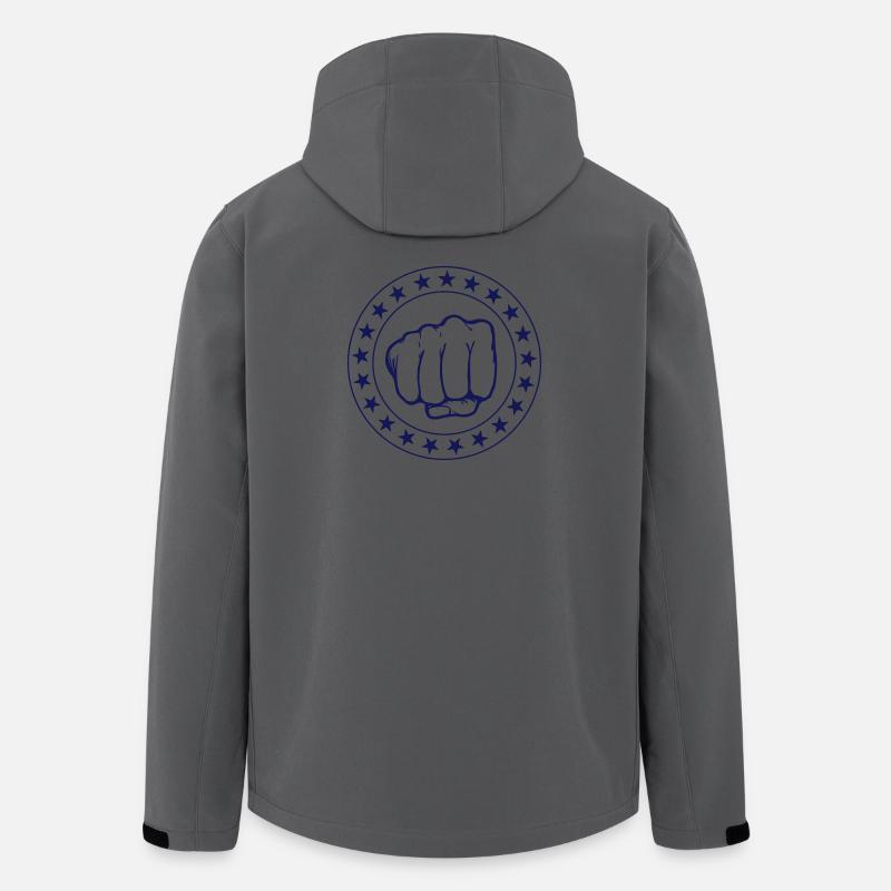 Boxing - Recycelte Männer Softshell-Jacke von Stanley/Stella - Anthrazit