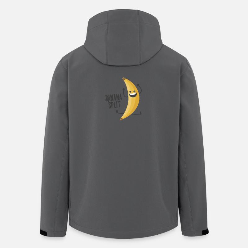 Banana Split - Veste softshell homme en polyester recyclé Stanley/Stella - charbon
