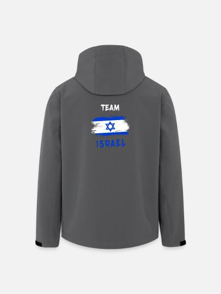 Team Israel / Flagge - Recycelte Männer Softshell-Jacke von Stanley/Stella - Anthrazit
