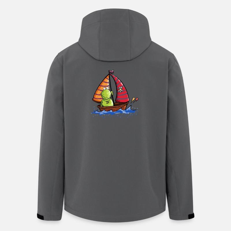 Frosch auf See - Recycelte Männer Softshell-Jacke von Stanley/Stella - Anthrazit