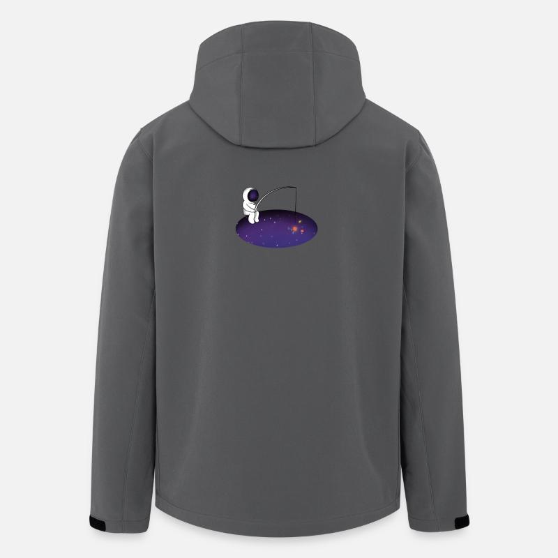 Weltraumfischer - Recycelte Männer Softshell-Jacke von Stanley/Stella - Anthrazit