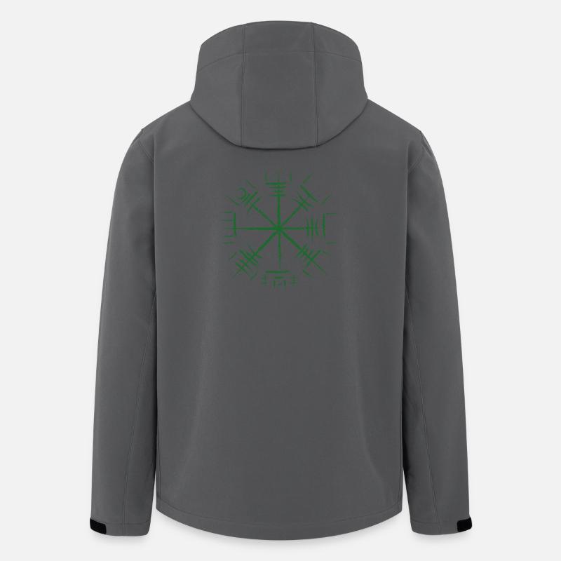 Nordische Runenstern Grün - Recycelte Männer Softshell-Jacke von Stanley/Stella - Anthrazit