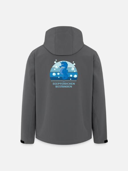 Seepferdchen bestanden Kampfschwimmer Bademeister - Recycelte Männer Softshell-Jacke von Stanley/Stella - Anthrazit