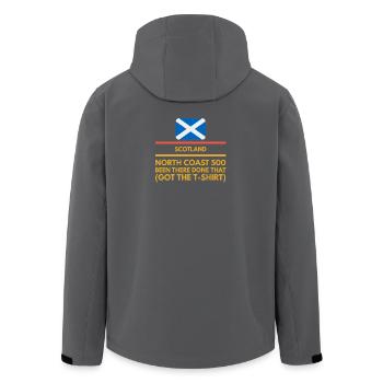 Nordküste 500 Schottland - Recycelte Männer Softshell-Jacke von Stanley/Stella - Anthrazit - Hinten - AI Model Male 185 light (185cm)