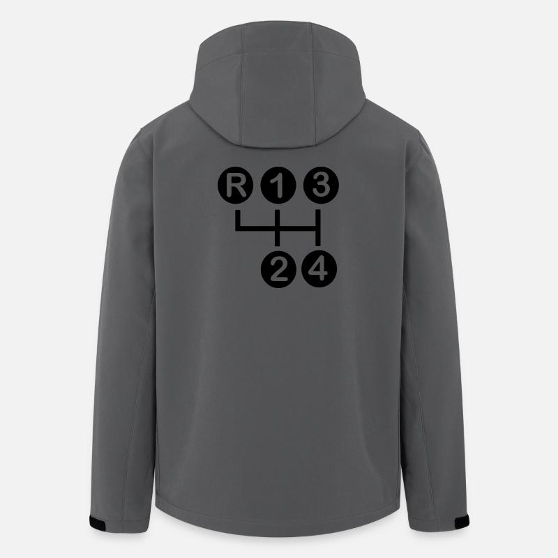 Boîte de vitesses 4 vitesses - Veste softshell homme en polyester recyclé Stanley/Stella - charbon