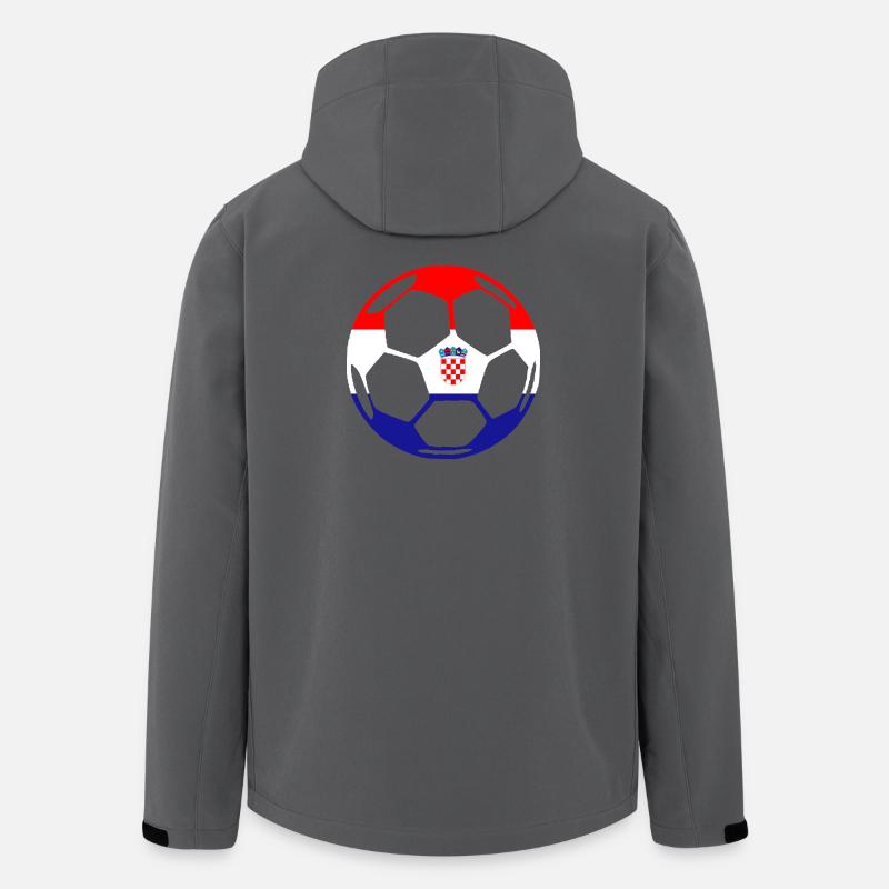 ballCROATIA - Recycelte Männer Softshell-Jacke von Stanley/Stella - Anthrazit