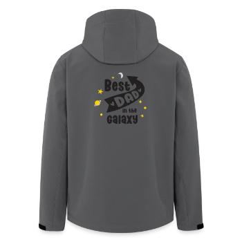 Bester Vater in der Galaxie - Recycelte Männer Softshell-Jacke von Stanley/Stella - Anthrazit - Hinten - AI Model Male 185 light (185cm)