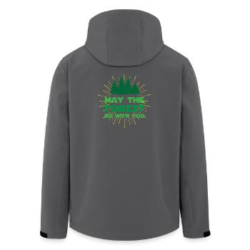 Que la forêt soit avec vous - Veste softshell homme en polyester recyclé Stanley/Stella - charbon - Dos - AI Model Male 185 light (185cm)