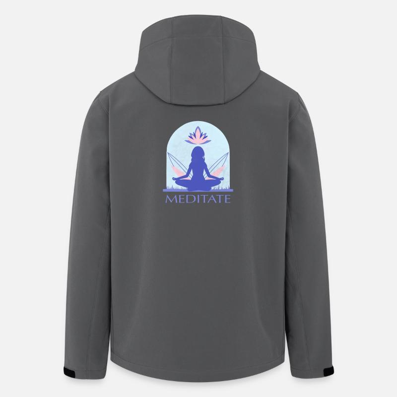 Yoga - Recycelte Männer Softshell-Jacke von Stanley/Stella - Anthrazit