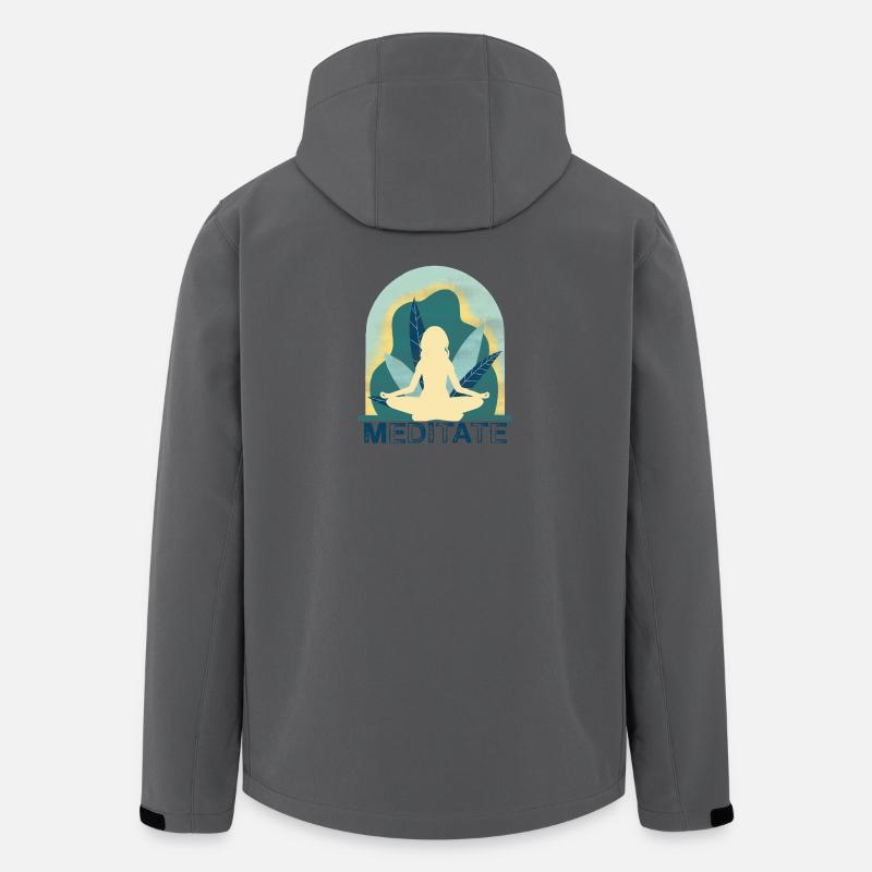 Yoga - Recycelte Männer Softshell-Jacke von Stanley/Stella - Anthrazit