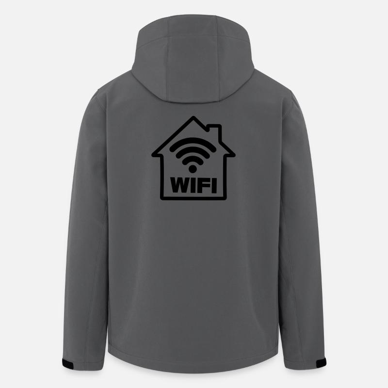 Haus mit Wifi - Recycelte Männer Softshell-Jacke von Stanley/Stella - Anthrazit