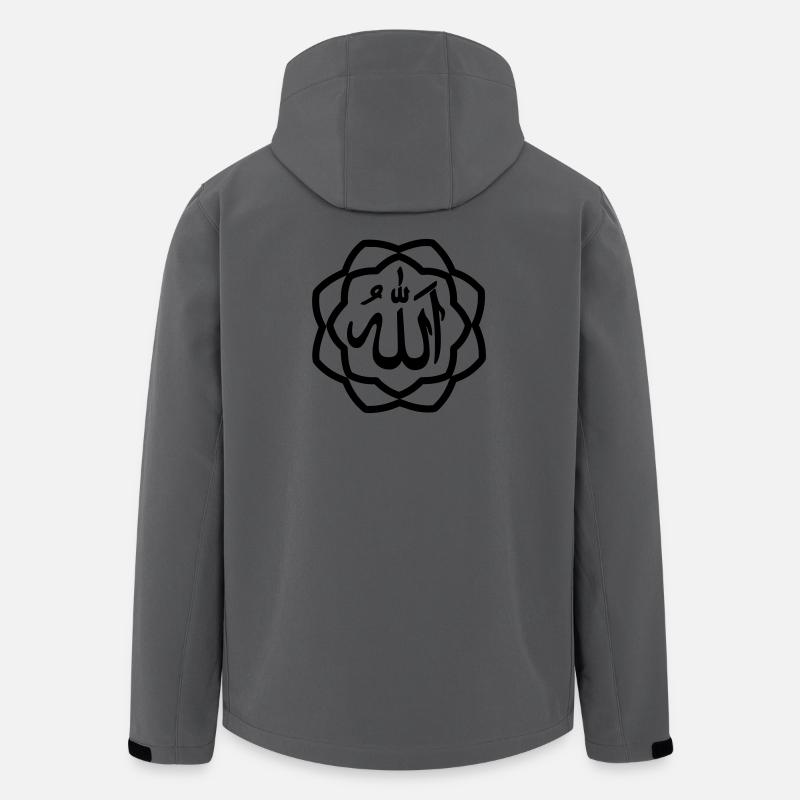 Logo d’Allah - Veste softshell homme en polyester recyclé Stanley/Stella - charbon
