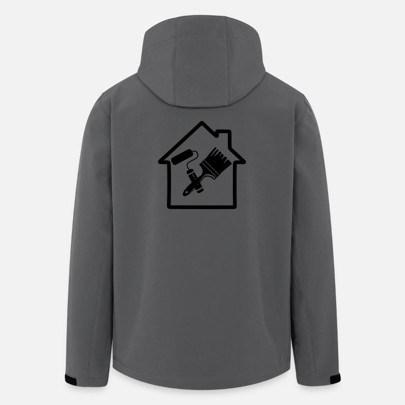 Anstreicher - Recycelte Männer Softshell-Jacke von Stanley/Stella - Anthrazit