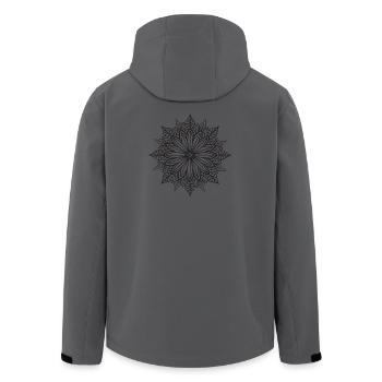 Mandala - Veste softshell homme en polyester recyclé Stanley/Stella - charbon - Dos - AI Model Male 185 light (185cm)