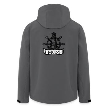 Seafarers' MOM (pour les gens de mer) - Veste softshell homme en polyester recyclé Stanley/Stella - charbon - Dos - AI Model Male 185 light (185cm)