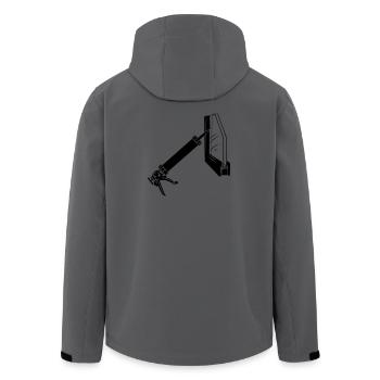 Thermopane glass glazier caulking sprayer - Men’s Recycled Softshell Jacket by Stanley/Stella - anthracite - Back - AI Model Male 185 light (185cm)