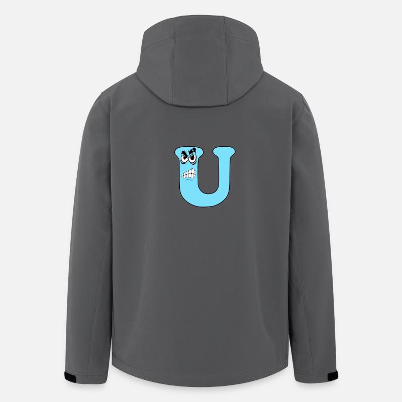 U - Recycelte Männer Softshell-Jacke von Stanley/Stella - Anthrazit