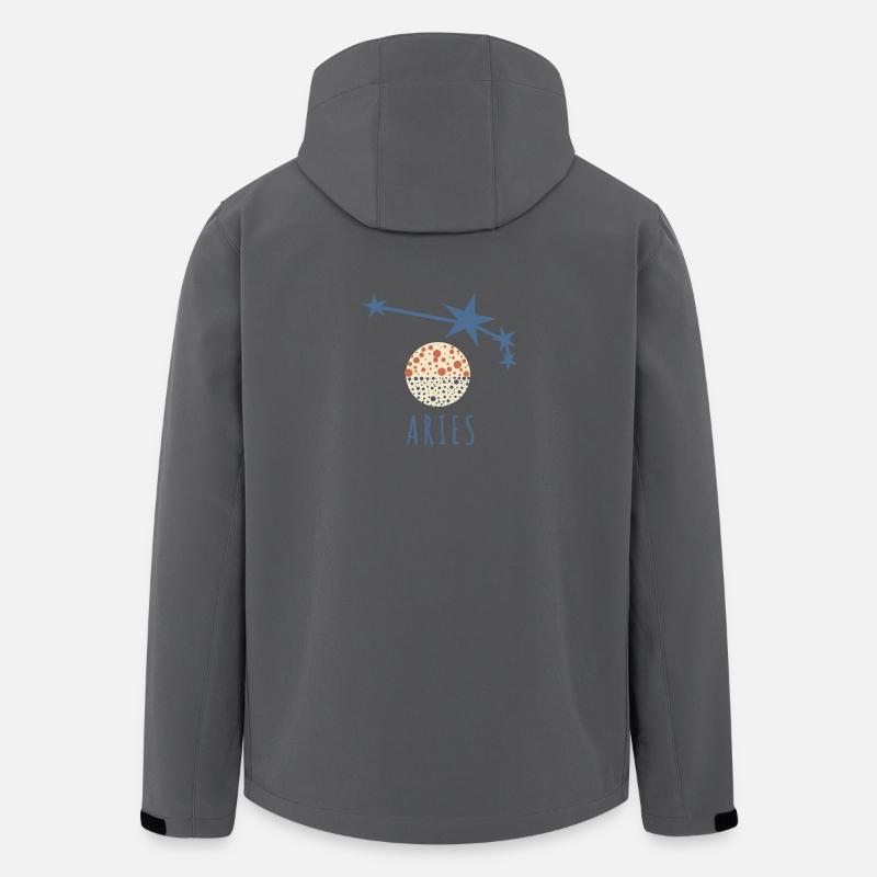 Das Sternbild Widder - Recycelte Männer Softshell-Jacke von Stanley/Stella - Anthrazit