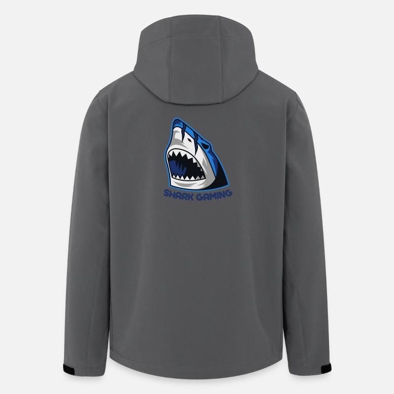 SHARK GAMING - Recycelte Männer Softshell-Jacke von Stanley/Stella - Anthrazit