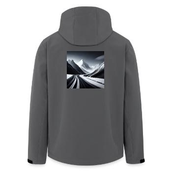 Winter - Men’s Recycled Softshell Jacket by Stanley/Stella - anthracite - Back - AI Model Male 185 light (185cm)