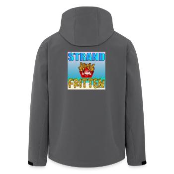 Strand Fritten - Kawaii Fast Food - SOMMER ESSEN - Recycelte Männer Softshell-Jacke von Stanley/Stella - Anthrazit - Hinten - AI Model Male 185 light (185cm)