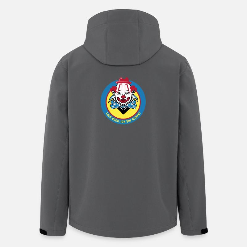 Clown Design - Recycelte Männer Softshell-Jacke von Stanley/Stella - Anthrazit
