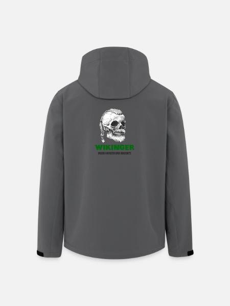 Wikinger Totenkopf Design - Recycelte Männer Softshell-Jacke von Stanley/Stella - Anthrazit