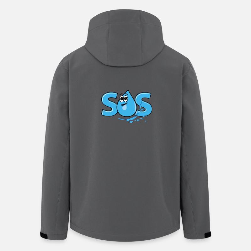 S.O.S. - Recycelte Männer Softshell-Jacke von Stanley/Stella - Anthrazit