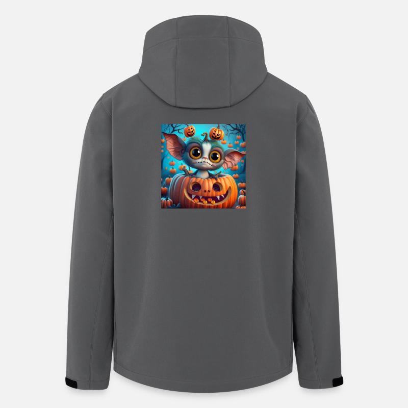 Petite Créature de Halloween dans Citrouille - Veste softshell homme en polyester recyclé Stanley/Stella - charbon