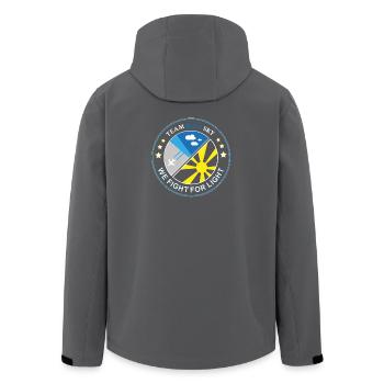 Blue Sky Flight Team Abzeichen - Recycelte Männer Softshell-Jacke von Stanley/Stella - Anthrazit - Hinten - AI Model Male 185 light (185cm)