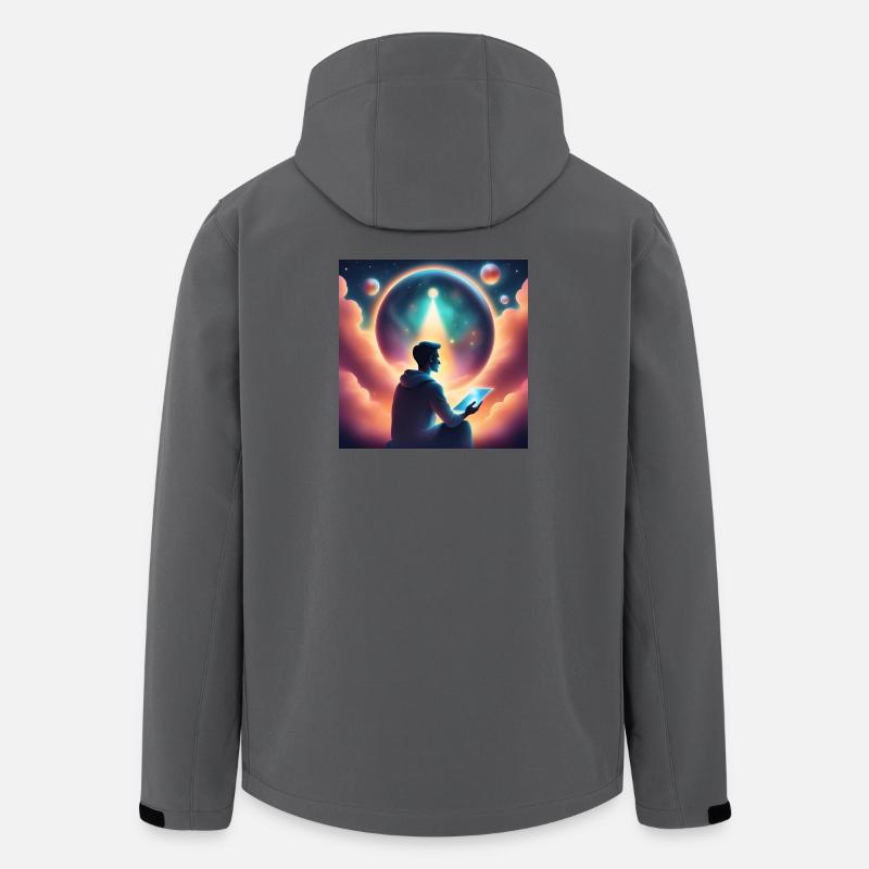 Die zukünftige Meditation vorhersagen - Recycelte Männer Softshell-Jacke von Stanley/Stella - Anthrazit