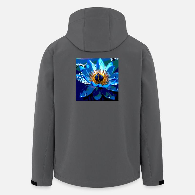 Der Blaue Lotus - Recycelte Männer Softshell-Jacke von Stanley/Stella - Anthrazit