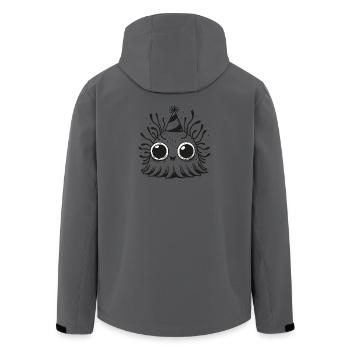 Jellyfish Trend Animals Love Illustration - Men’s Recycled Softshell Jacket by Stanley/Stella - anthracite - Back - AI Model Male 185 light (185cm)