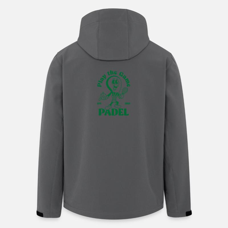 Play the game Padelshirt - Men’s Recycled Softshell Jacket by Stanley/Stella - anthracite