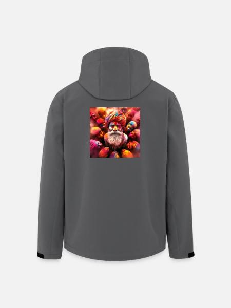 Holi Indien Feste der Farben - Recycelte Männer Softshell-Jacke von Stanley/Stella - Anthrazit