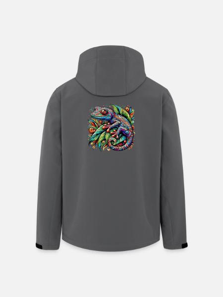Gecko - Men’s Recycled Softshell Jacket by Stanley/Stella - anthracite